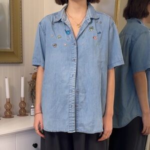 Northern Reflections Light Blue Embroidered Shirt